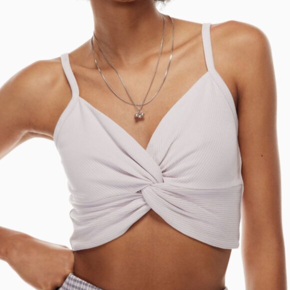 WILFRED | Aritzia Bay Tank Ribbed Crop Top | Sz. XS - Picture 3 of 9